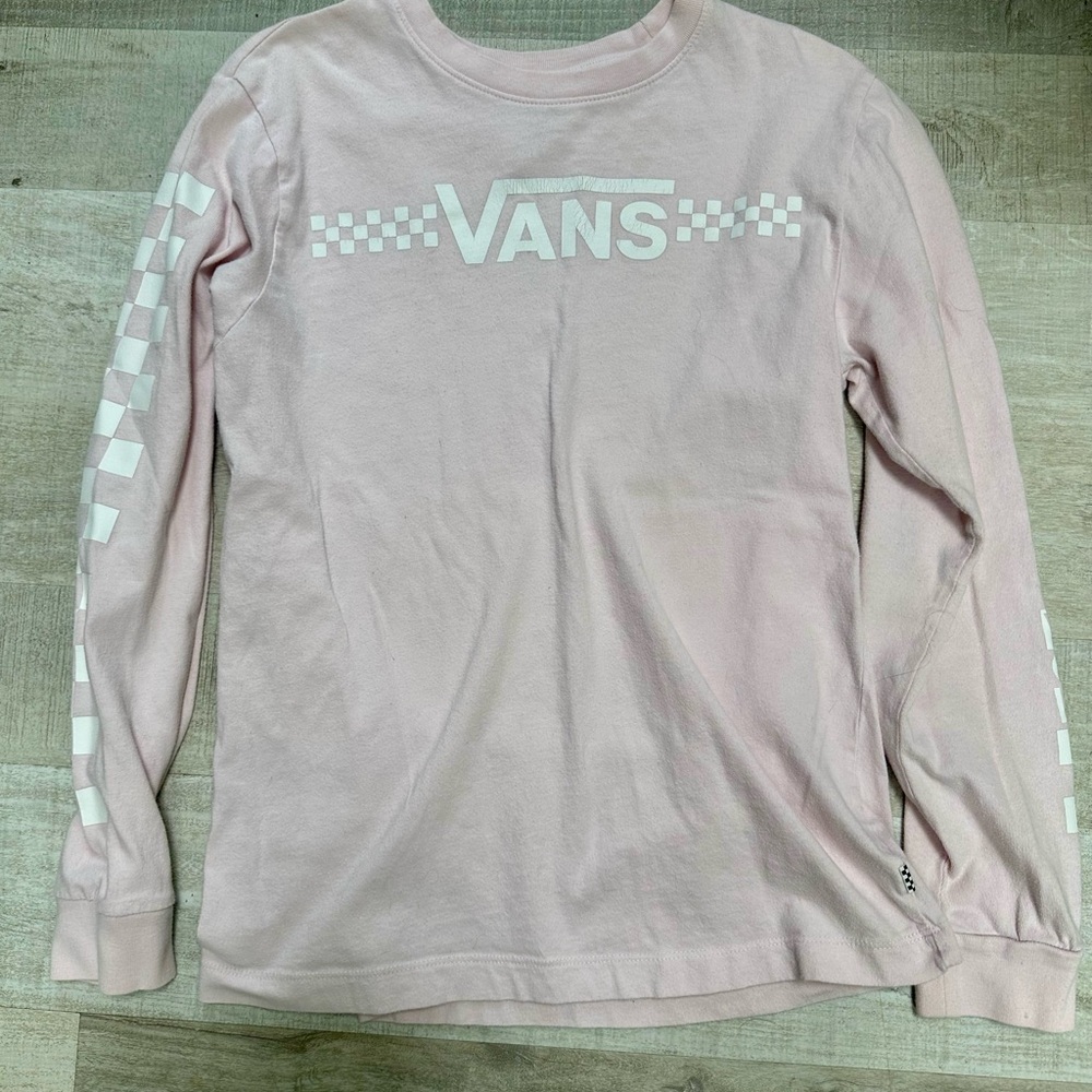 Pink Vans long sleeve shirt